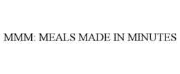 MMM: MEALS MADE IN MINUTES