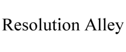 RESOLUTION ALLEY
