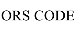 ORS CODE
