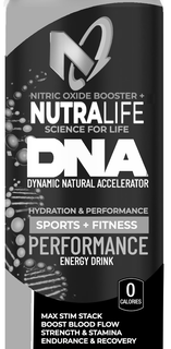 N NITRIC OXIDE BOOSTER + NUTRALIFE SCIENCE FOR LIFE DNA DYNAMIC NATURAL ACCELERATOR HYDRATION & PERFORMANCE SPORTS + FITNESS PERFORMANCE ENERGY DRINK 0 CALORIES MAX STIM STACK BOOST BLOOD FLOW STRENGTH & STAMINA ENDURANCE & RECOVERY