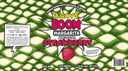 AGAVE BOOM MARGARITA WINE COCKTAIL STRAWBERRY AGAVE WINE WITH NATURAL FLAVORS A REFRESHING TWIST, PERFECTLY BALANCING SWEET & TART. CITRUSY & FRUITY NOTE
