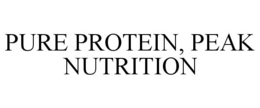 PURE PROTEIN, PEAK NUTRITION