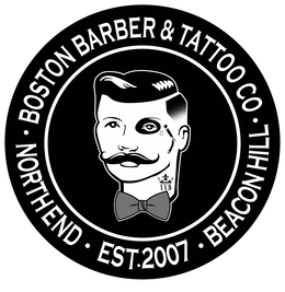 BOSTON BARBER & TATTOO CO NORTH END EST. 2007 BEACON HILL 113