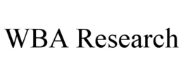 WBA RESEARCH