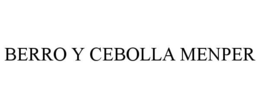 BERRO Y CEBOLLA MENPER