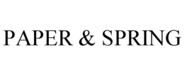 PAPER & SPRING