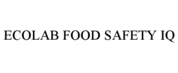 ECOLAB FOOD SAFETY IQ