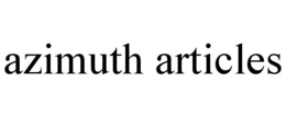 AZIMUTH ARTICLES