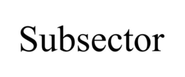 SUBSECTOR