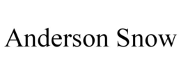 ANDERSON SNOW