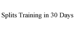 SPLITS TRAINING IN 30 DAYS