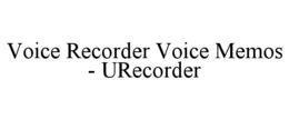 VOICE RECORDER VOICE MEMOS - URECORDER