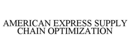 AMERICAN EXPRESS SUPPLY CHAIN OPTIMIZATION