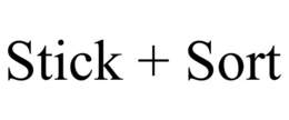 STICK + SORT