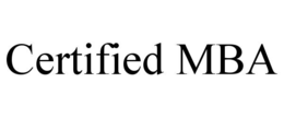 CERTIFIED MBA