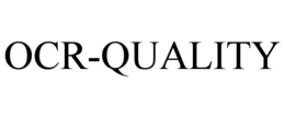 OCR-QUALITY