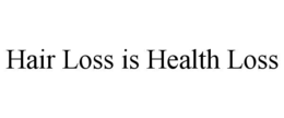 HAIR LOSS IS HEALTH LOSS