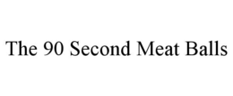 THE 90 SECOND MEAT BALLS