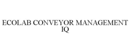 ECOLAB CONVEYOR MANAGEMENT IQ