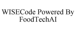 WISECODE POWERED BY FOODTECHAI