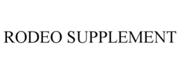 RODEO SUPPLEMENT