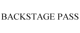 BACKSTAGE PASS