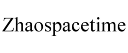 ZHAOSPACETIME