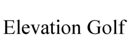 ELEVATION GOLF