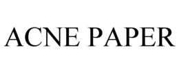 ACNE PAPER