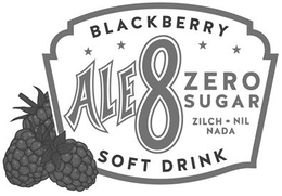 BLACKBERRY ALE 8 ZERO SUGAR ZILCH NIL NADA SOFT DRINK