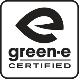 E GREEN-E CERTIFIED