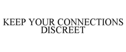 KEEP YOUR CONNECTIONS DISCREET