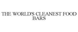 THE WORLD'S CLEANEST FOOD BARS