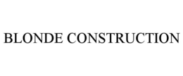 BLONDE CONSTRUCTION