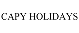 CAPY HOLIDAYS