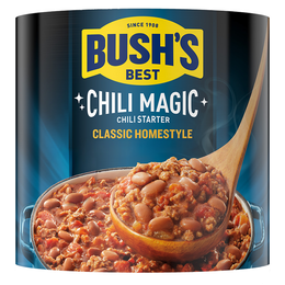 SINCE 1908 BUSH'S BEST CHILI MAGIC CHILI STARTER CLASSIC HOMESTYLE