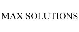MAX SOLUTIONS