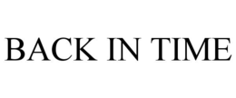 BACK IN TIME