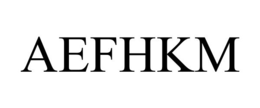 AEFHKM