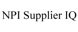 NPI SUPPLIER IQ