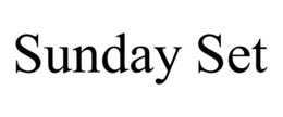 SUNDAY SET