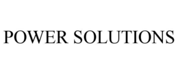 POWER SOLUTIONS