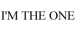 I'M THE ONE
