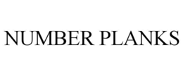 NUMBER PLANKS