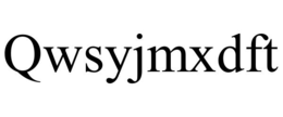 QWSYJMXDFT