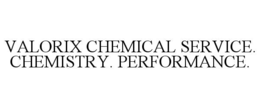 VALORIX CHEMICAL SERVICE. CHEMISTRY. PERFORMANCE.