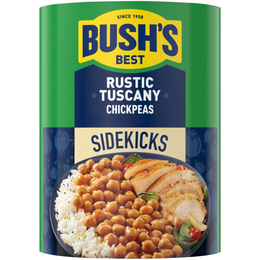 SINCE 1908 BUSH'S BEST RUSTIC TUSCANY CHICKPEAS SIDEKICKS