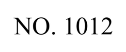 NO. 1012