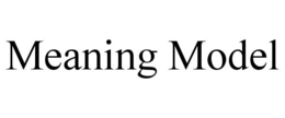 MEANING MODEL