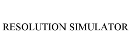 RESOLUTION SIMULATOR